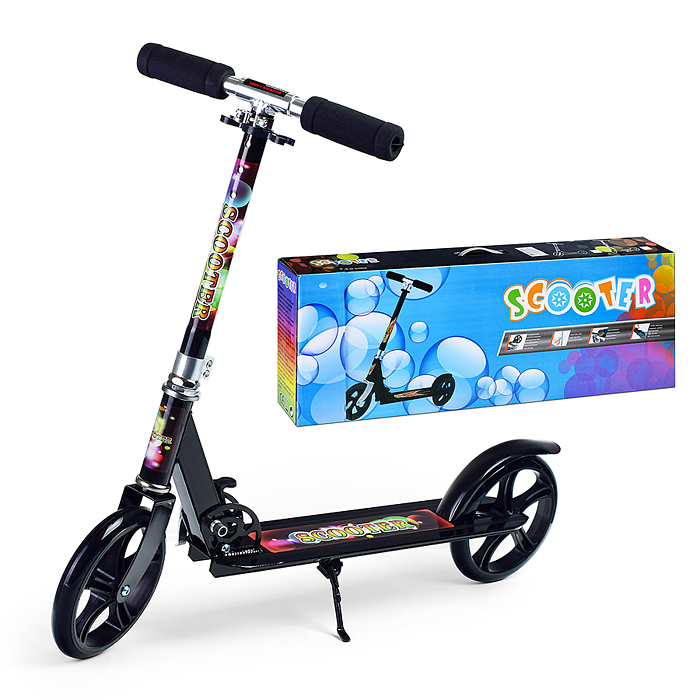 Самокат U038170Y 2-х кол., черный, PU/ 200 мм, ABEC 7, в коробке Самокат U038170Y 2-х кол., черный, PU/ 200 мм, ABEC 7, в коробке