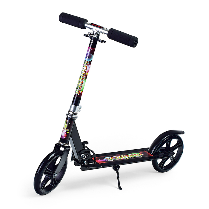 Фото к товару Самокат U038170Y 2-х кол., черный, PU/ 200 мм, ABEC 7, в коробке Самокат U038170Y 2-х кол., черный, PU/ 200 мм, ABEC 7, в коробке