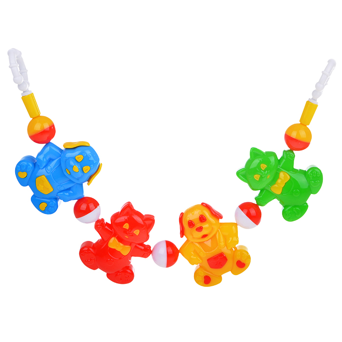 Погремушка подвеска на коляску "Домашние любимцы" Погремушка подвеска на коляску "Домашние любимцы"