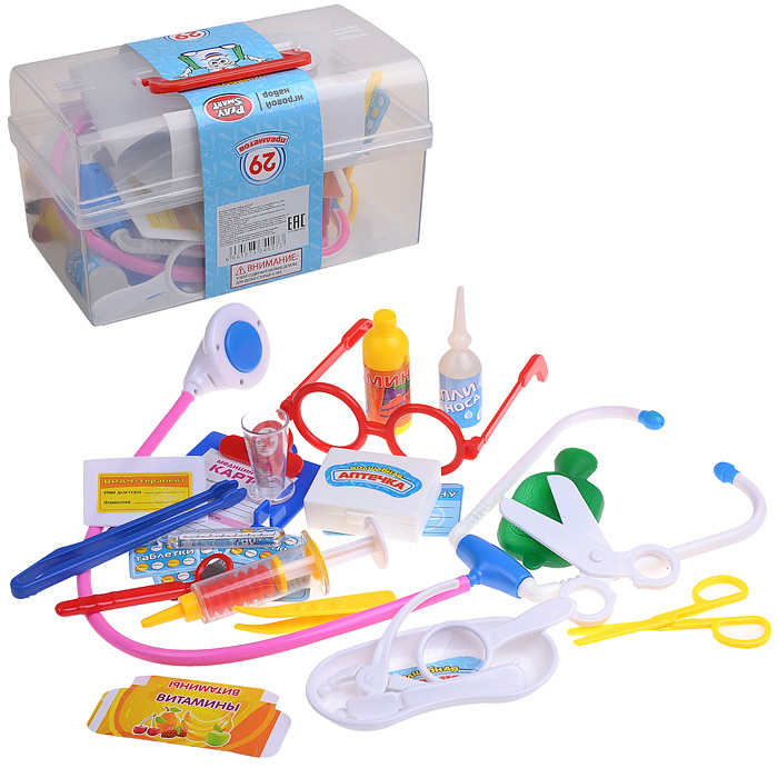 Набор доктора 2551 "Волшебная аптечка", в чемодане (29 предметов)