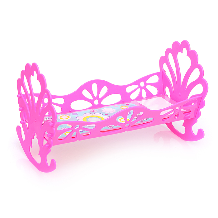 Фото к товару Кроватка-качалка сборная для кукол (в пакете) Кроватка-качалка сборная для кукол (в пакете)