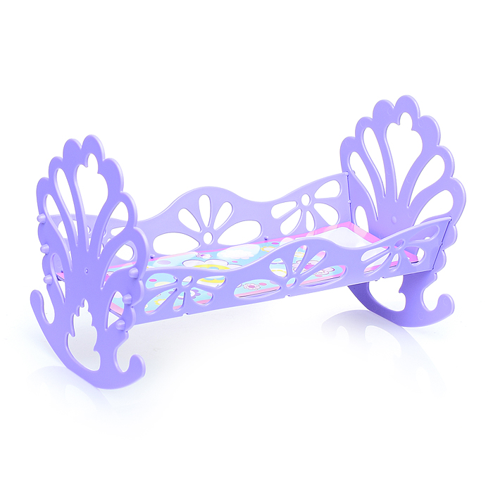 Фото к товару Кроватка-качалка сборная для кукол (в пакете) Кроватка-качалка сборная для кукол (в пакете)