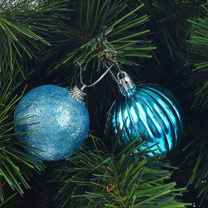 Фото к товару Набор новогодних украшений S0121-6 "Праздничное настроение-5" голубой, (20шт.) в коробке Набор новогодних украшений S0121-6 "Праздничное настроение-5" голубой, (20шт.) в коробке