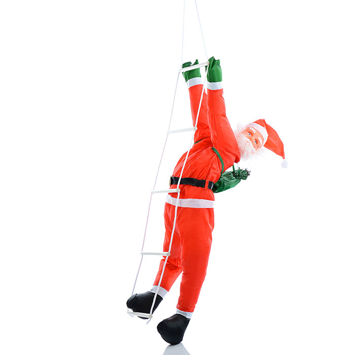Фото к товару Украшение новогоднее S0762 "Дедушка Мороз" ползущий по лестнице, 120 см., в пакете Украшение новогоднее S0762 "Дедушка Мороз" ползущий по лестнице, 120 см., в пакете