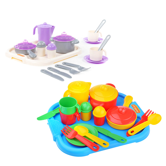 Набор посуды Настенька с подносом на 2 персоны Набор посуды Настенька с подносом на 2 персоны