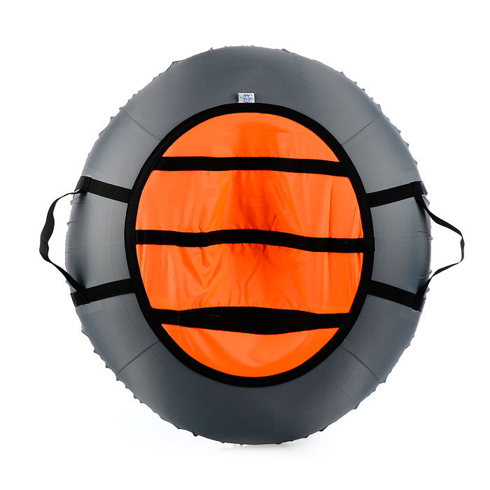 Фото к товару Санки-ватрушка, серия "Эконом", 70см. светло-серый-неоновый оранжевый Санки-ватрушка, серия "Эконом", 70см. светло-серый-неоновый оранжевый