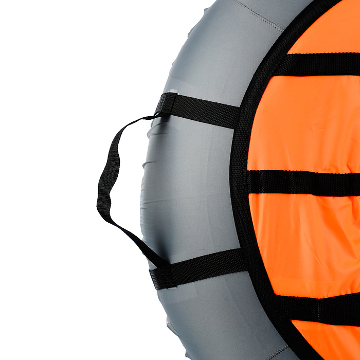 Фото к товару Санки-ватрушка, серия "Эконом", 70см. светло-серый-неоновый оранжевый Санки-ватрушка, серия "Эконом", 70см. светло-серый-неоновый оранжевый