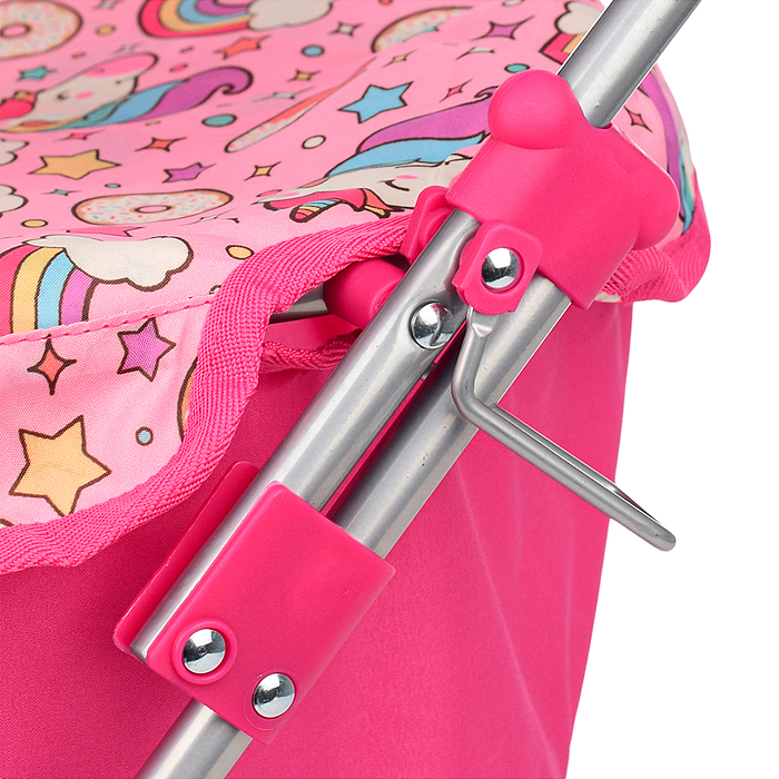 Фото к товару Коляска-люлька для кукол 9619 металлическая, цвет Единороги Коляска-люлька для кукол 9619 металлическая, цвет Единороги