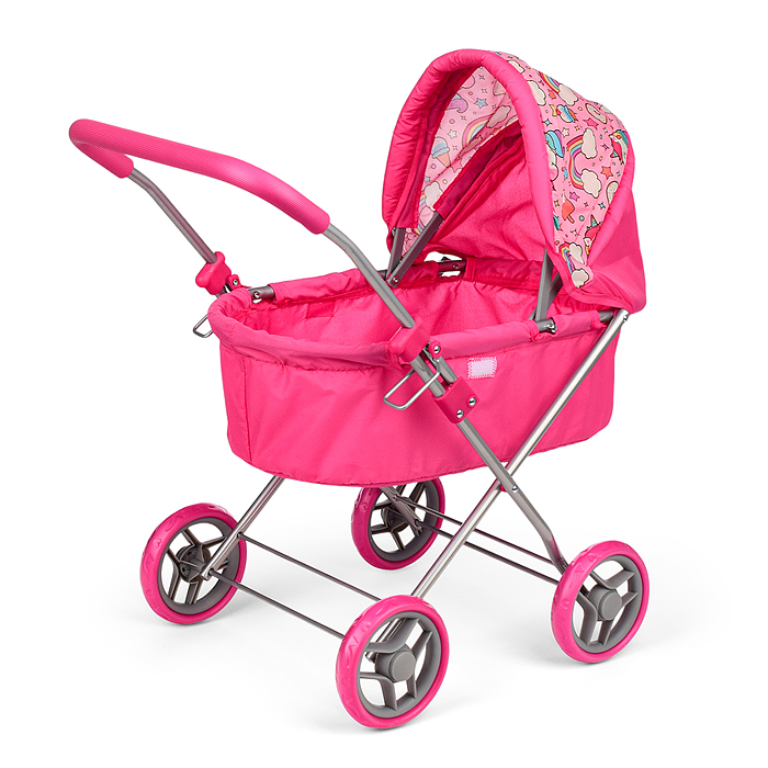 Фото к товару Коляска-люлька для кукол 9619 металлическая, цвет Единороги Коляска-люлька для кукол 9619 металлическая, цвет Единороги