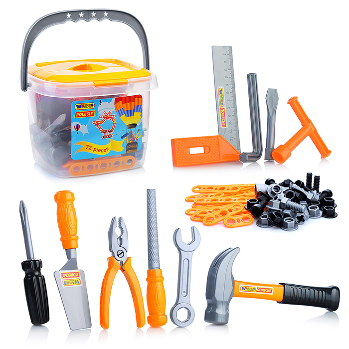 Набор инструментов №1 (72 элем. в ведёрке) Набор инструментов №1 (72 элем. в ведёрке)