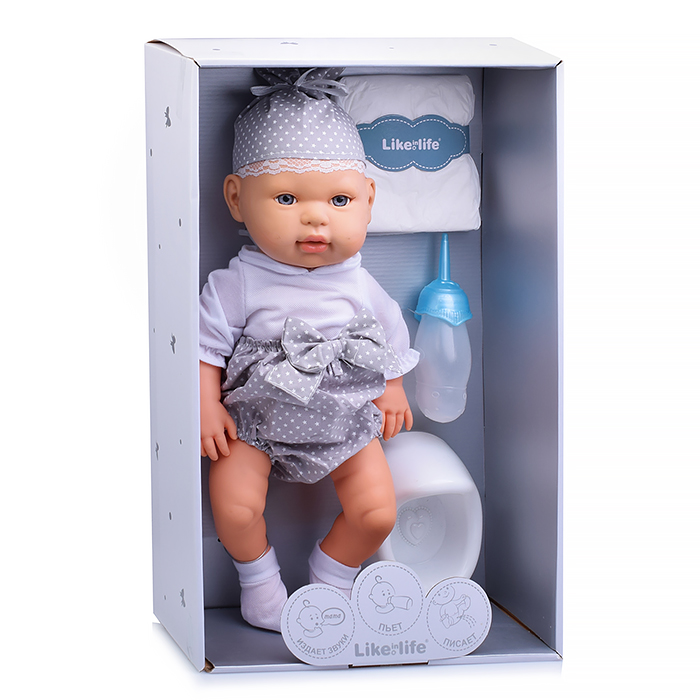 Фото к товару Пупс SR098 с аксессуарами, в коробке Пупс SR098 с аксессуарами, в коробке