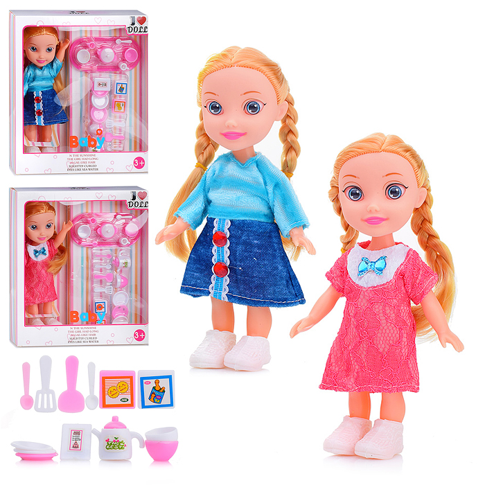 Кукла Леночка XH2023C (с чайным набором) в коробке Кукла Леночка XH2023C (с чайным набором) в коробке