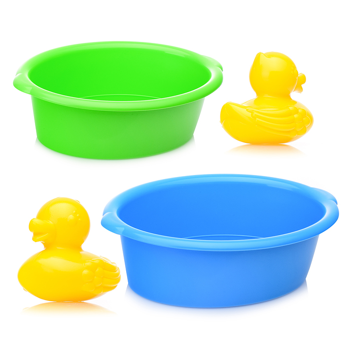 Набор для купания (тазик, уточка) в сетке Набор для купания (тазик, уточка) в сетке