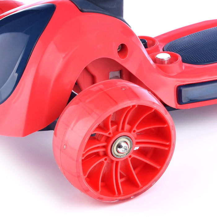 Фото к товару Самокат U038242Y 3-х кол., красный, светящиеся колёса, PU, ABEC 7, в коробке Самокат U038242Y 3-х кол., красный, светящиеся колёса, PU, ABEC 7, в коробке