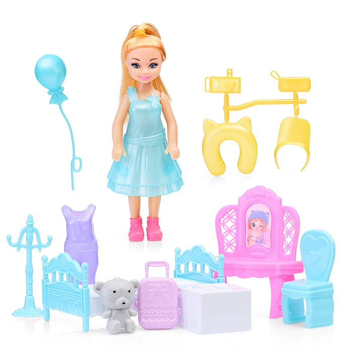 Фото к товару Кукла RZ388-27 с аксессуарами, в пакете Кукла RZ388-27 с аксессуарами, в пакете