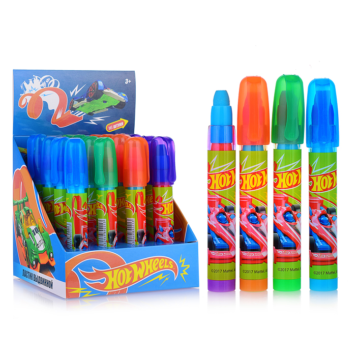 Ластик сегментный из синтетического каучука "Hot Wheels" Ластик сегментный из синтетического каучука "Hot Wheels"