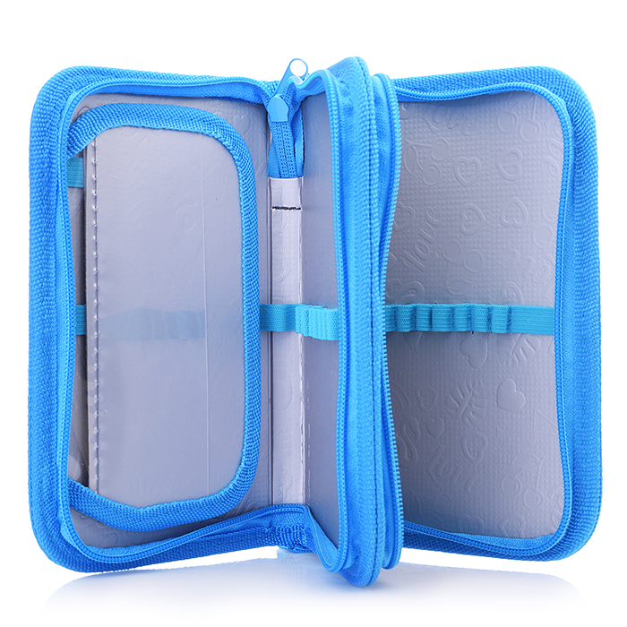 Фото к товару Пенал двухсекционный большой с откидной планкой "Три котика" Пенал двухсекционный большой с откидной планкой "Три котика"