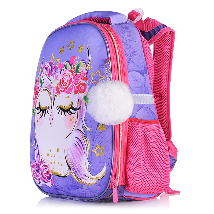 Фото к товару Рюкзак каркасный "Сова в звездах" формованный из полимеров, материал: нейлон, полиэстер, полно Рюкзак каркасный "Сова в звездах" формованный из полимеров, материал: нейлон, полиэстер, полно