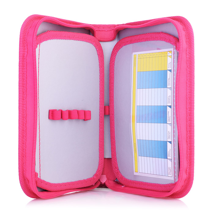 Пенал односекционный большой с двумя откидными планками печать на ткани "Девушка в джунглях 2021"