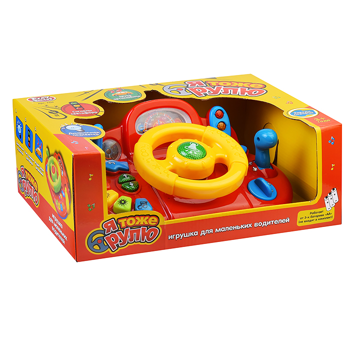 Фото к товару Руль 7317 "Я тоже рулю" на батарейках, в коробке Руль 7317 "Я тоже рулю" на батарейках, в коробке