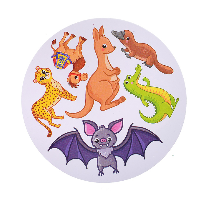 Настольная игра "Дубль детский  2 в 1 "Удивительные животные + Птицы и насекомые" 