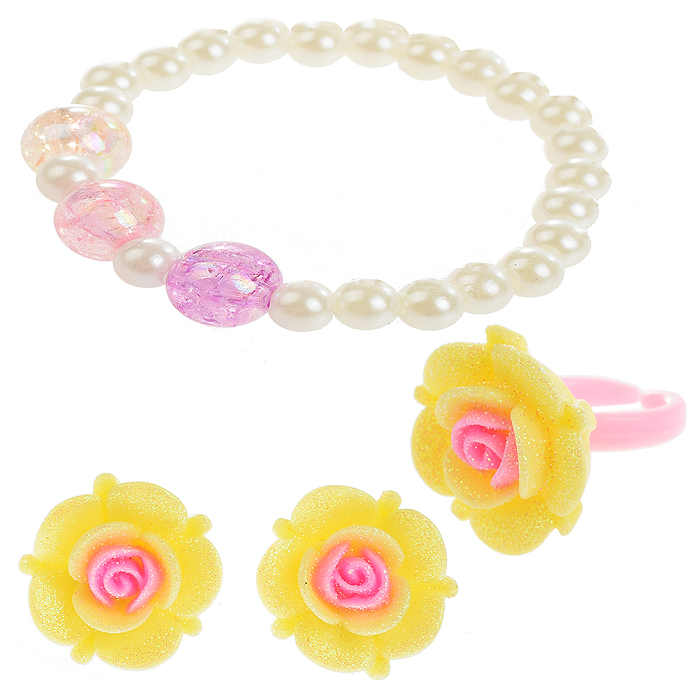 Набор украшений R3-4C "Нежная роза" в пакете Набор украшений R3-4C "Нежная роза" в пакете