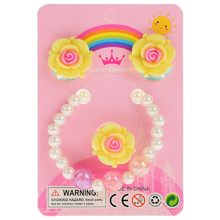 Набор украшений R3-4C "Нежная роза" в пакете