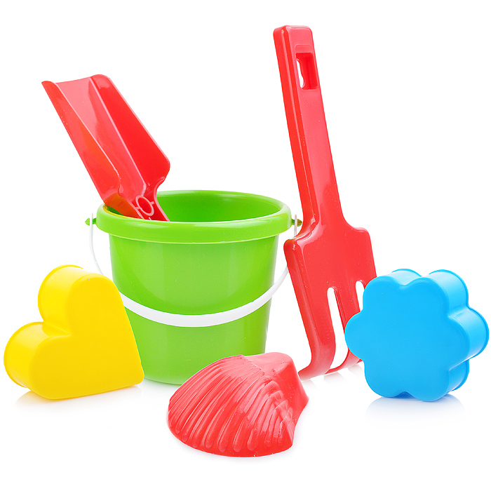 Комплект "Мини" (лопата+грабли+3формочки) Комплект "Мини" (лопата+грабли+3формочки)