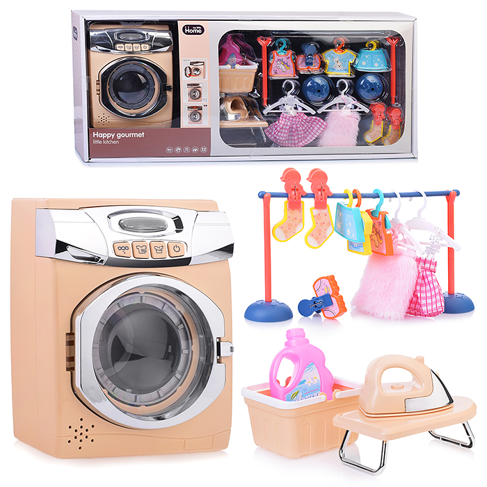 Бытовая техника A1001-5 "Стиральная машинка" на батарейках, в коробке Бытовая техника A1001-5 "Стиральная машинка" на батарейках, в коробке