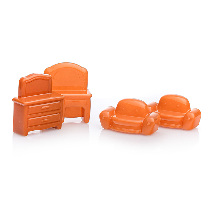 Фото к товару Набор мебели для кукол №5 (21 элемент в пакете) Набор мебели для кукол №5 (21 элемент в пакете)