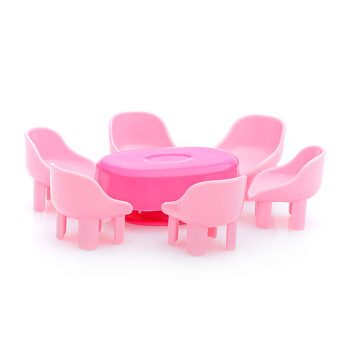 Фото к товару Набор мебели для кукол №5 (21 элемент в пакете) Набор мебели для кукол №5 (21 элемент в пакете)