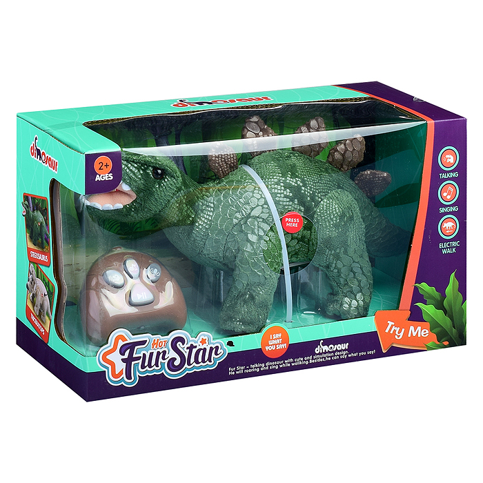 Фото к товару Динозавр мягкий T860 р/у, 27MHz в коробке Динозавр мягкий T860 р/у, 27MHz в коробке