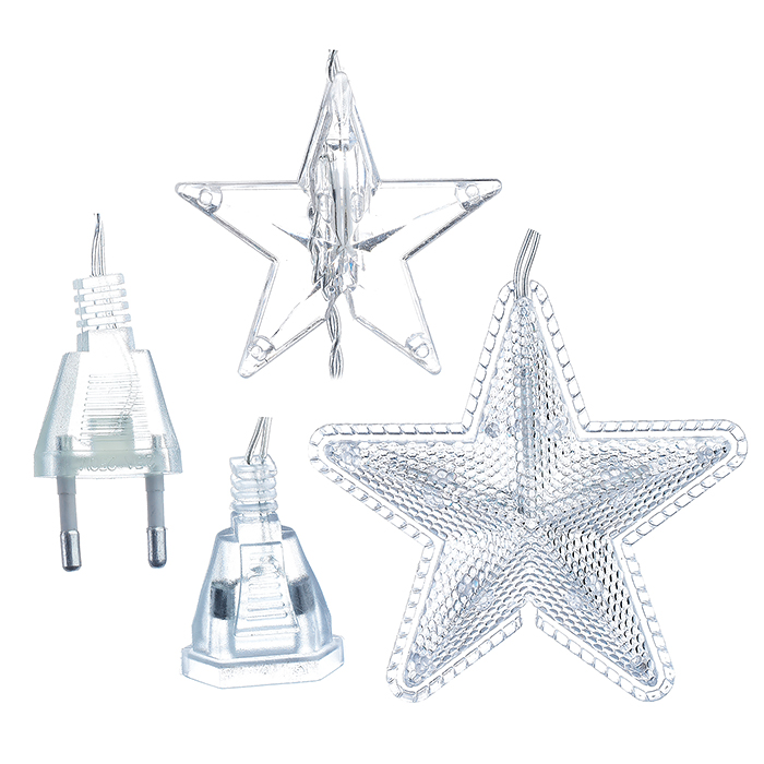 Фото к товару Электрогирлянда "Звезда" 2,4м, цветная Электрогирлянда "Звезда" 2,4м, цветная