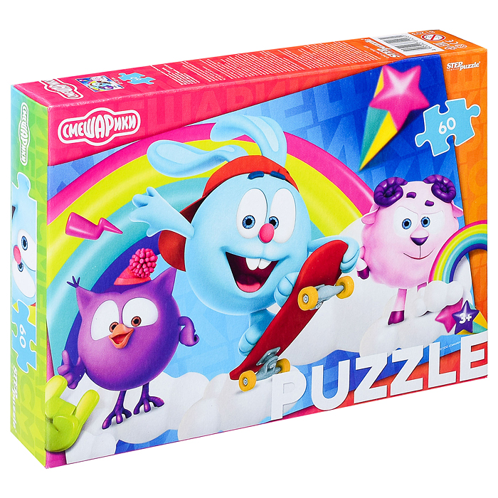 Пазлы 60 "Смешарики (new)" (Мармелад Медиа) Пазлы 60 "Смешарики (new)" (Мармелад Медиа)
