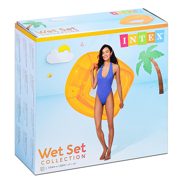 Фото к товару Кресло для плавания, 104*102 см, от 9 лет, цвета МИКС, 56802NP INTEX Кресло для плавания, 104*102 см, от 9 лет, цвета МИКС, 56802NP INTEX