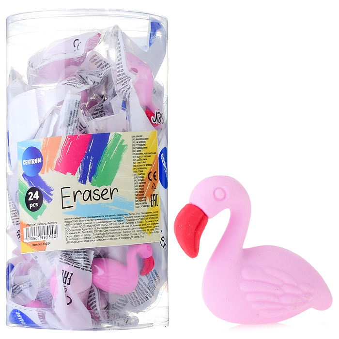 Ластик-наконечник "Фламинго" (синтетический каучук) в друме Ластик-наконечник "Фламинго" (синтетический каучук) в друме