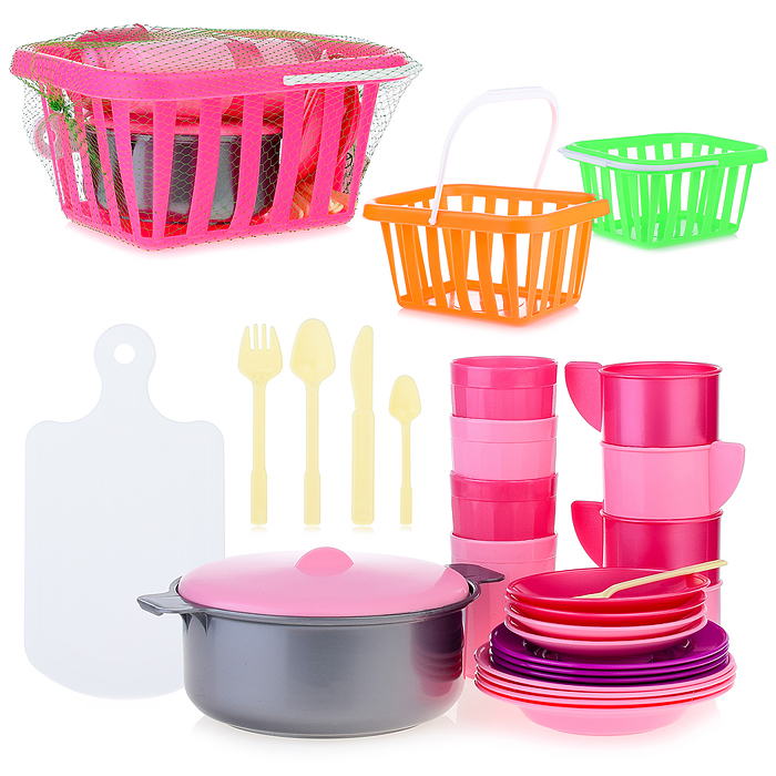 Набор детской посуды Пикник 39 предметов Набор детской посуды Пикник 39 предметов