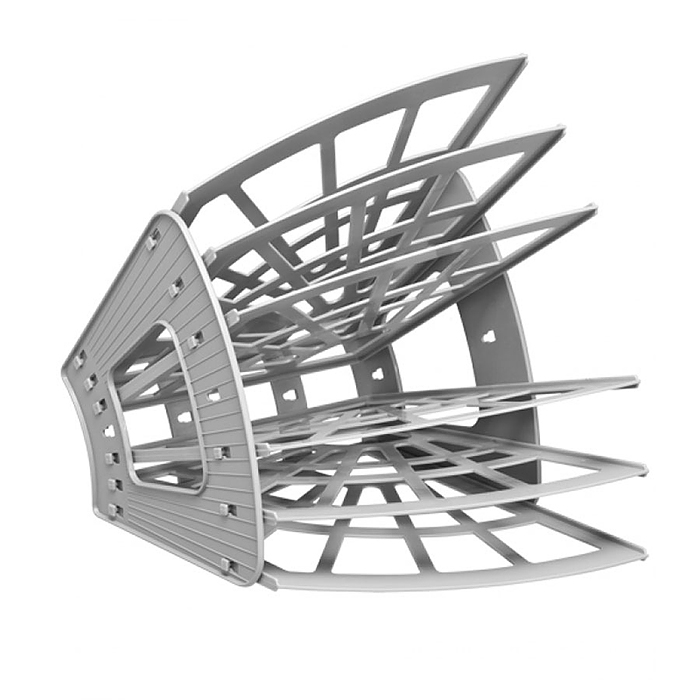 Лоток 6-ти секционный Эконом, 5 отделений, серый ЛТ417 Лоток 6-ти секционный Эконом, 5 отделений, серый ЛТ417