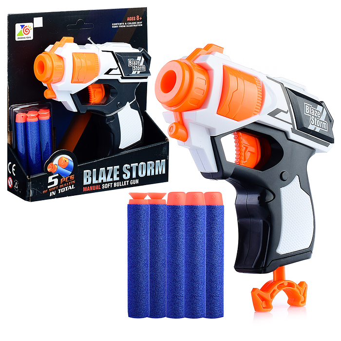 Пистолет ZC7113 с мягкими полимерными пулями, в коробке Пистолет ZC7113 с мягкими полимерными пулями, в коробке