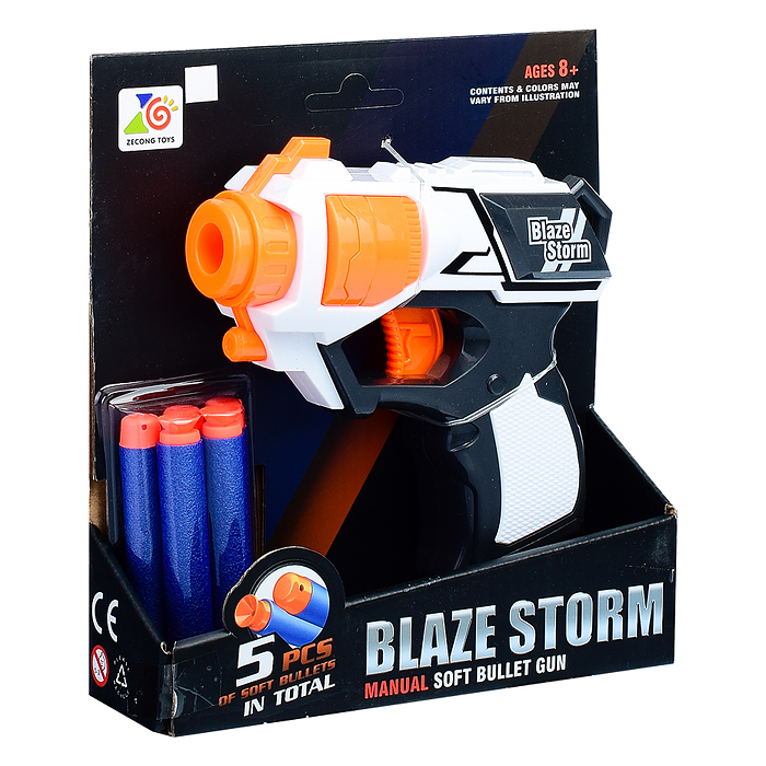 Фото к товару Пистолет ZC7113 с мягкими полимерными пулями, в коробке Пистолет ZC7113 с мягкими полимерными пулями, в коробке