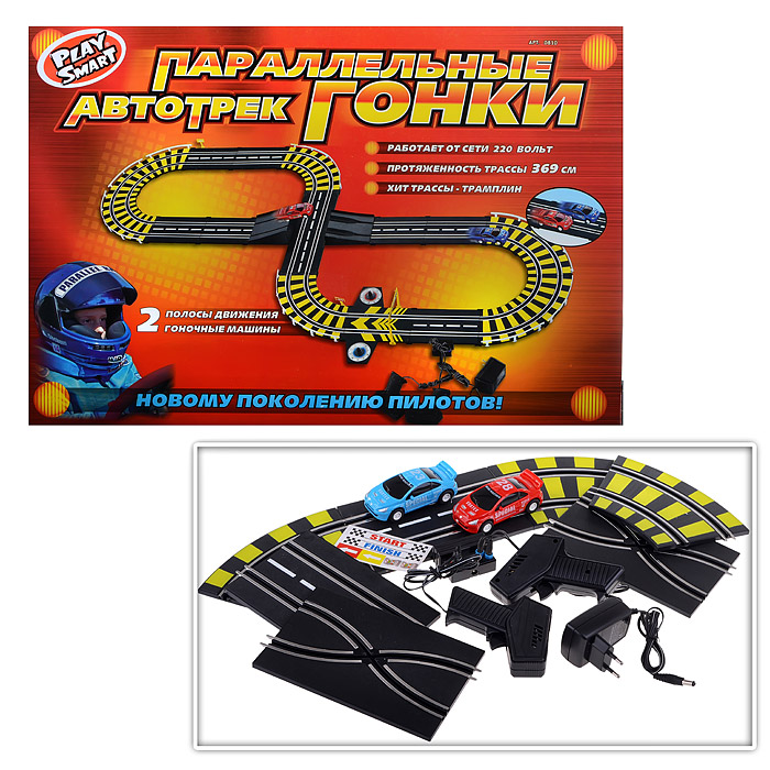 Автотрек 0810 "Параллельные гонки" в коробке Автотрек 0810 "Параллельные гонки" в коробке