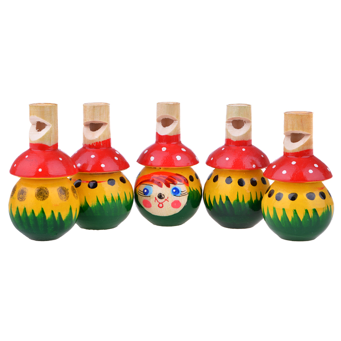 Свистулька Грибок окрашенная Свистулька Грибок окрашенная