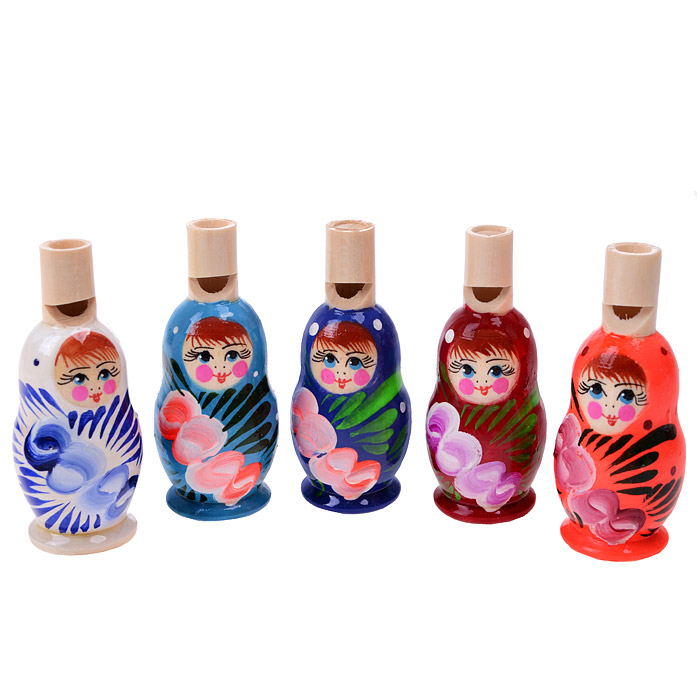 Свистулька Матрешка окрашенная Свистулька Матрешка окрашенная
