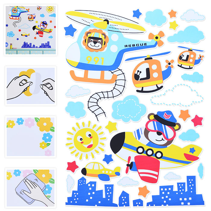 Наклейки для декора U035339Y в пакете Наклейки для декора U035339Y в пакете