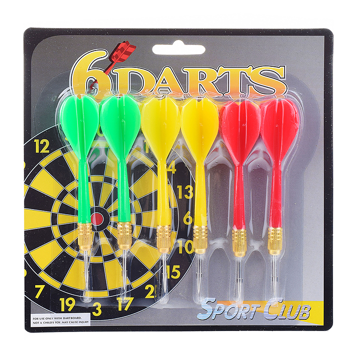 Дротики для дартса U036970Y "Sport club" (6 шт.) на листе Дротики для дартса U036970Y "Sport club" (6 шт.) на листе