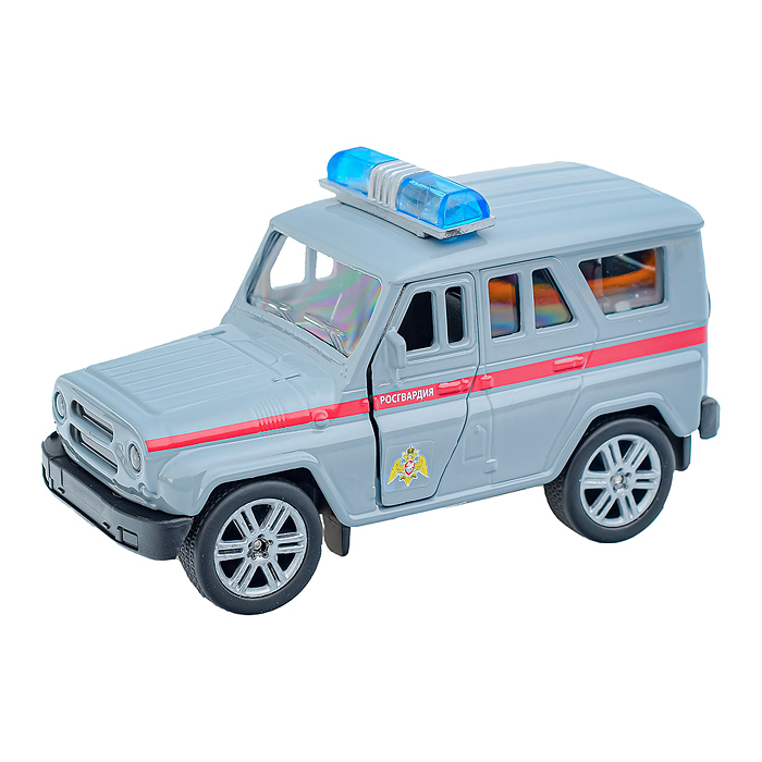 Фото к товару Машина металл Uaz Hunter Росгвардия, 11,5 см, (откр. дв., баг.,) инерц., в коробке Машина металл Uaz Hunter Росгвардия, 11,5 см, (откр. дв., баг.,) инерц., в коробке