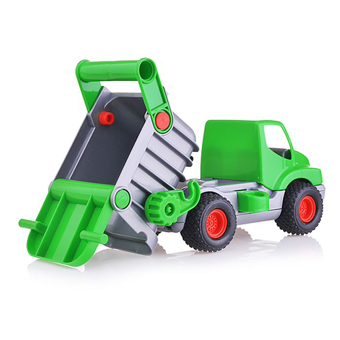 Фото к товару КонсТрак, автомобиль-самосвал зелёный (в сеточке) КонсТрак, автомобиль-самосвал зелёный (в сеточке)