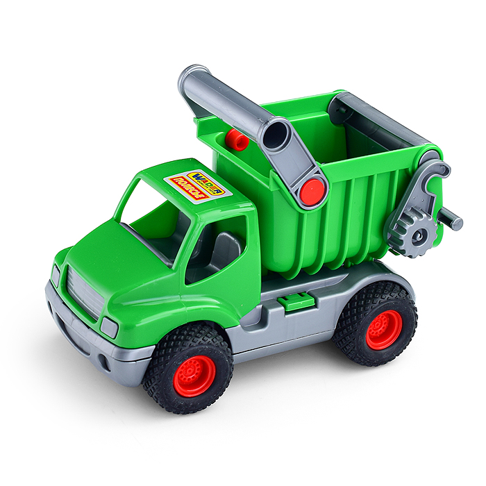 Фото к товару КонсТрак, автомобиль-самосвал зелёный (в сеточке) КонсТрак, автомобиль-самосвал зелёный (в сеточке)