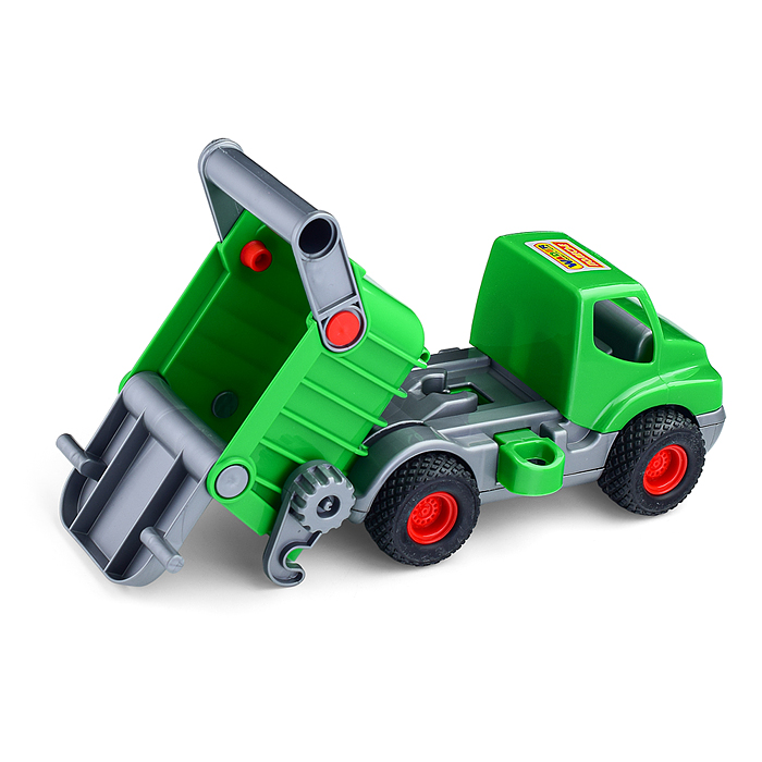 Фото к товару КонсТрак, автомобиль-самосвал зелёный (в сеточке) КонсТрак, автомобиль-самосвал зелёный (в сеточке)