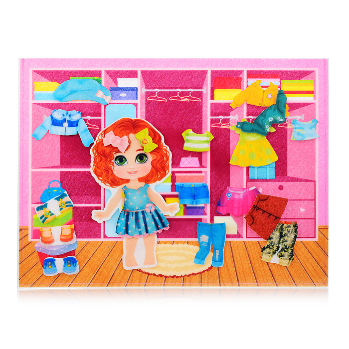 Набор из фетра на липучках "Одевашки" (европодвес) Набор из фетра на липучках "Одевашки" (европодвес)